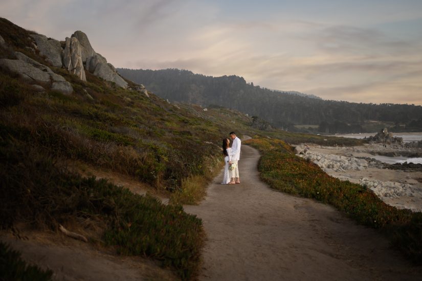Monterey Bay elopement photo