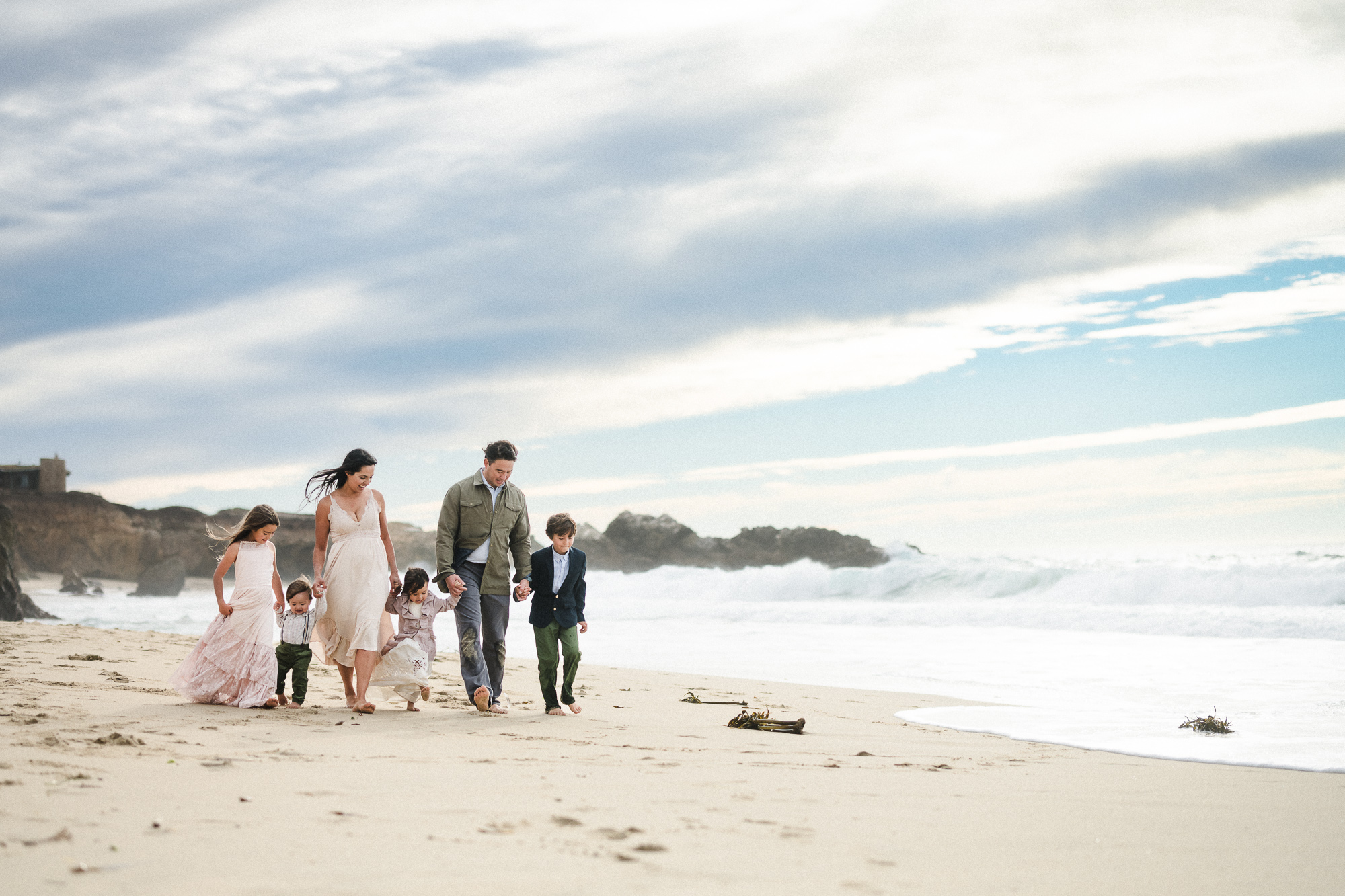 beach family photoshoot in Carmel CA