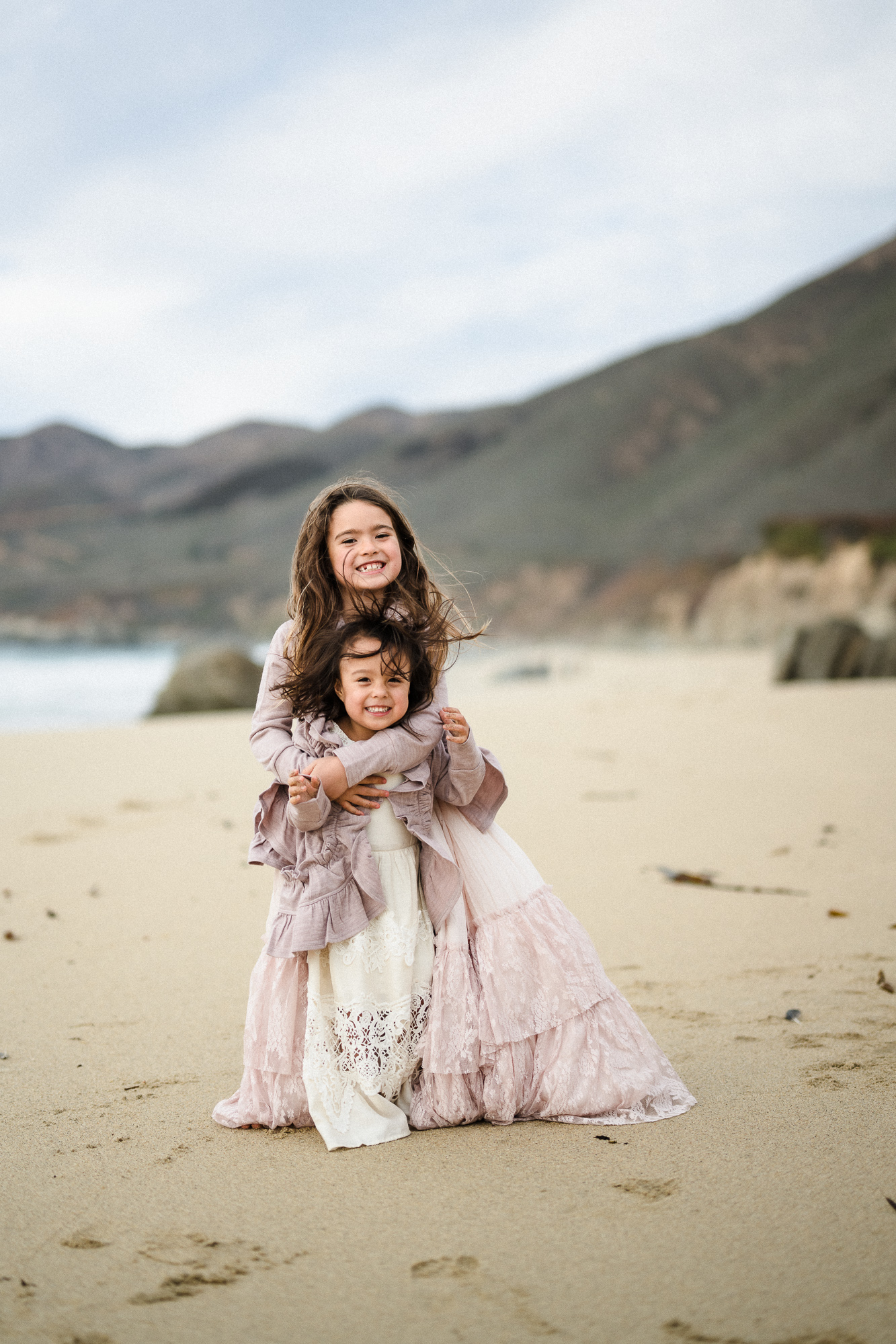 Sisters photoshoot in Big Sur